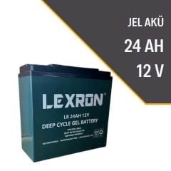 Lexron 12V 24Ah Jel Akü