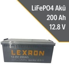 Lexron 200AH 12.8V Lityum Akü