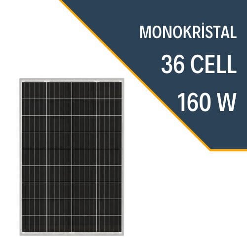 Lexron 160W Half Cut Monokristal Güneş Paneli