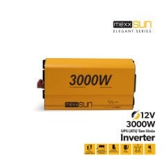 Mexxsun 12V 3000W Tam Sinüs UPS (Remote Ekran) Inverter