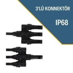 Aldemir 3'lü Paralalleme MC4 Konnektör