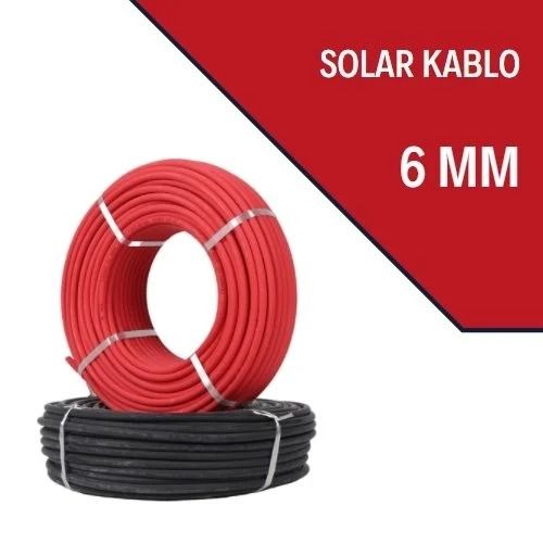 Aldemir Solar Kablo 6MM (Siyah)