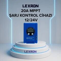 Lexron 12/24V  20A MPPT Şarj Kontrol Cihazı