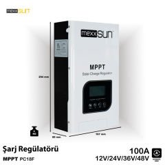 Mexxsun (PC18F) 100A MPPT 12/24/48V Şarj Kontrol Cihazı