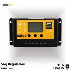 Mexxsun 10A 12/24V (AT10) Şarj Kontrol Cihazı
