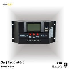 Mexxsun PWM 12/24V (CM30D) Sarj Kontrol Cihazı