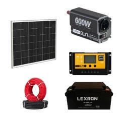 600W Güneş Enerjisi - Solar Paket
