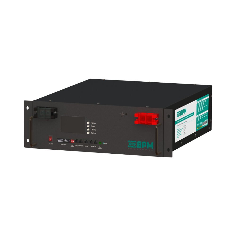BPM Rackline 48V 100Ah Raf Tipi LiFePo4 Lityum Batarya