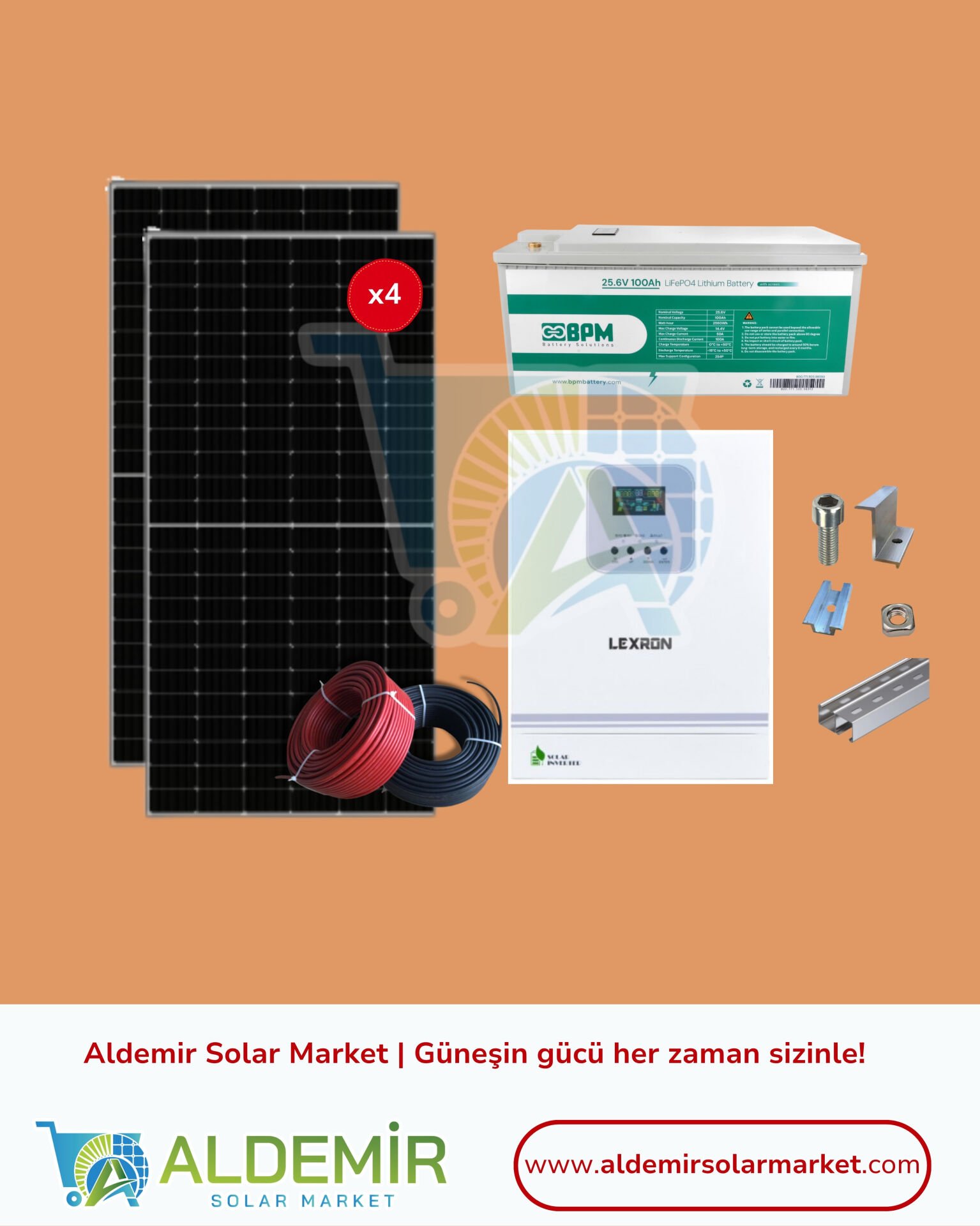 Standart 3kW Güneş Enerji Sistemi