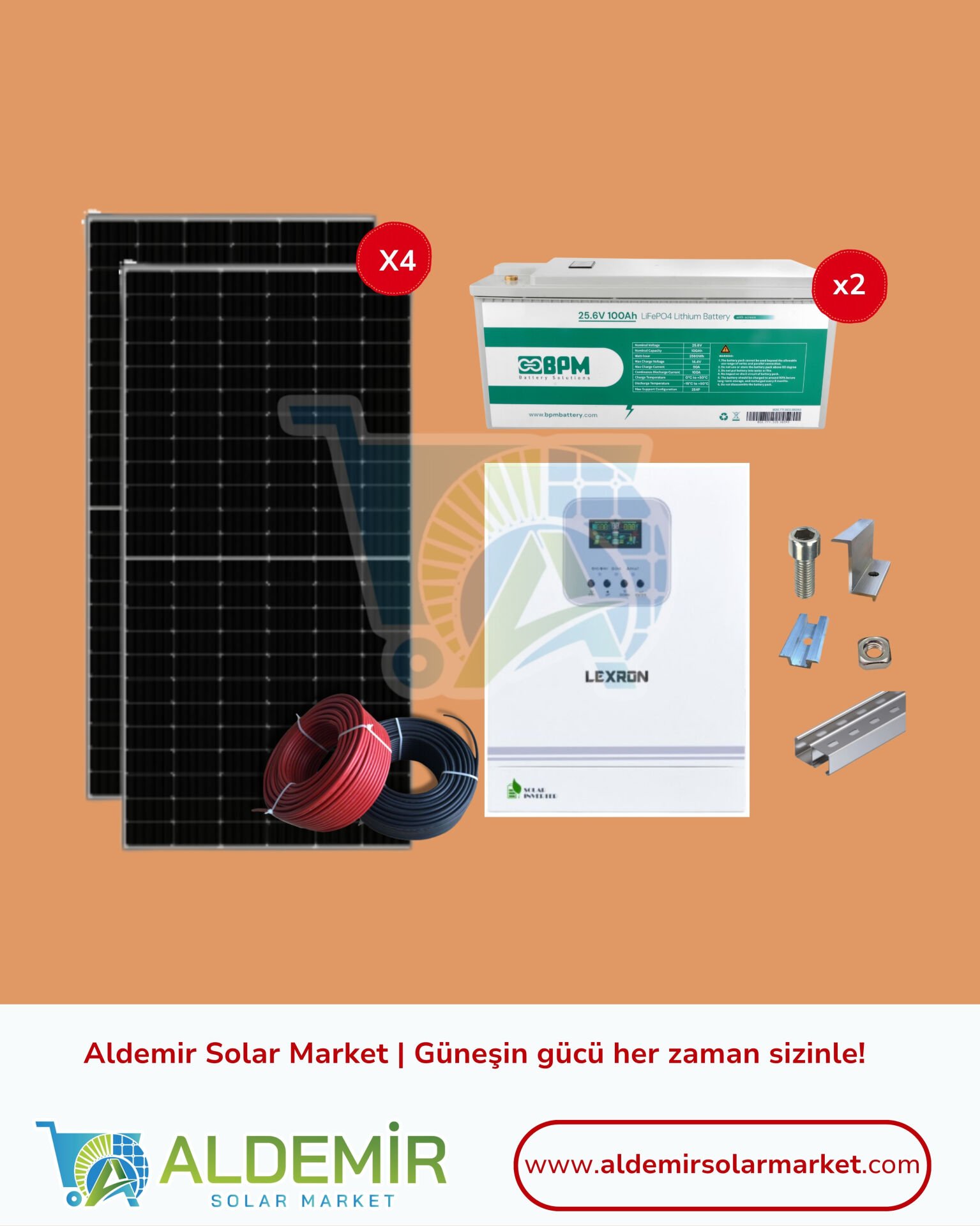 PREMİUM 3kW Güneş Enerji Sistemi