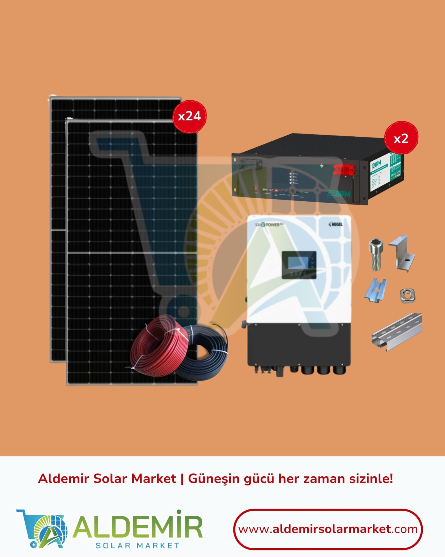 15kW Güneş Enerji Sistemi